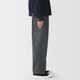 紳士　製品染めワイドイージーパンツ