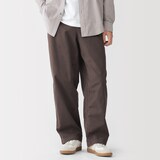 紳士　製品染めワイドイージーパンツ