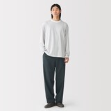 紳士　風を通す　ワイドストレートパンツ