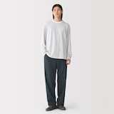 紳士　風を通す　ワイドストレートパンツ