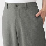 紳士　風を通す　ワイドストレートパンツ