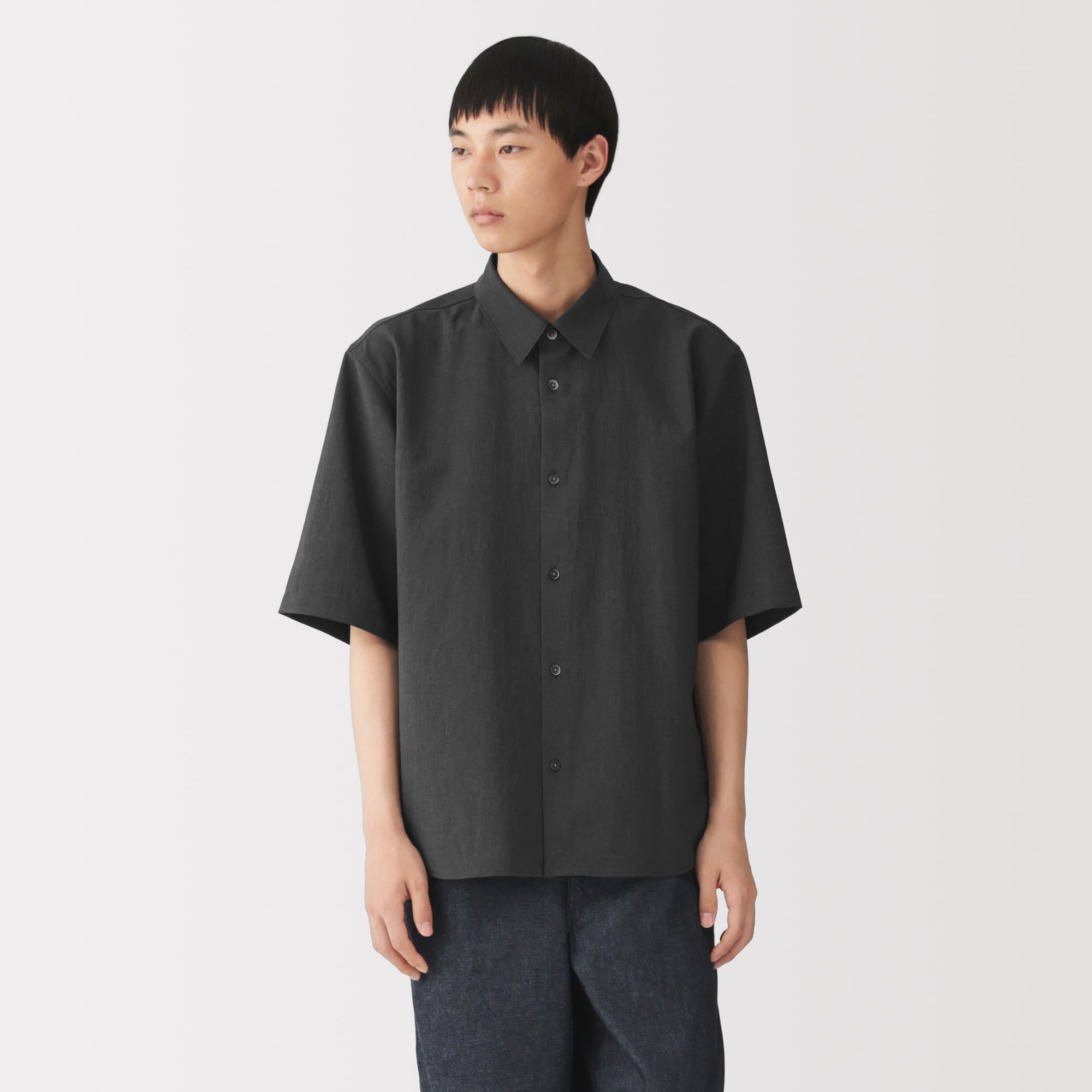 紳士 風を通す 五分袖シャツ | 無印良品