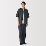 紳士　風を通す　五分袖シャツ