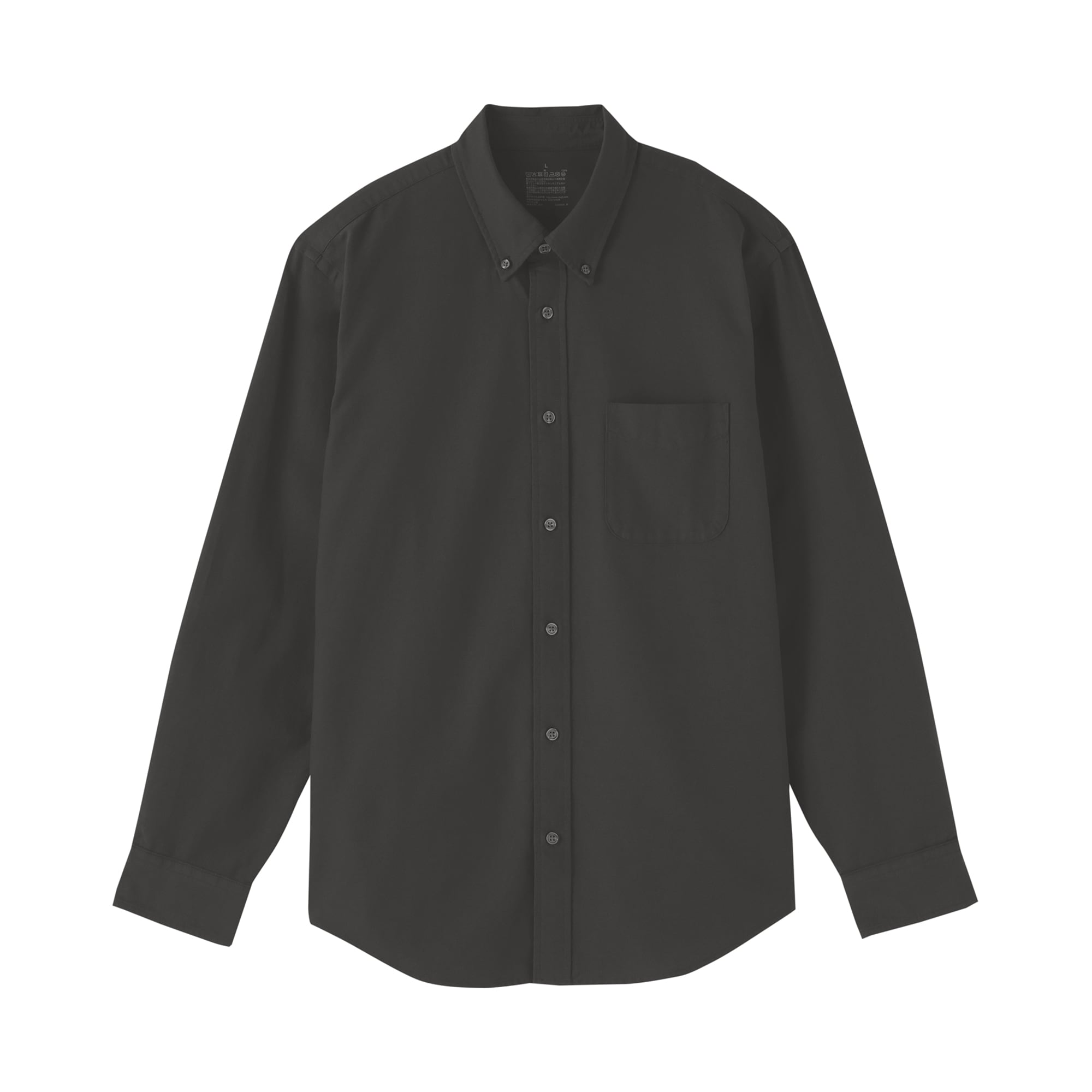 紳士　洗いざらしオックスボタンダウン長袖シャツ