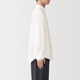 紳士　洗いざらしオックスボタンダウン長袖シャツ