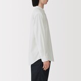 紳士　洗いざらしオックススタンドカラー長袖シャツ