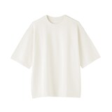 紳士　乾きやすい洗えるニット五分袖Ｔシャツ
