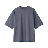 紳士　乾きやすい洗えるニット五分袖Ｔシャツ