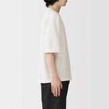 紳士　乾きやすい洗えるニット五分袖Ｔシャツ