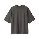 紳士　乾きやすい洗えるニット五分袖Ｔシャツ