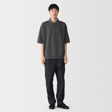 紳士　乾きやすい洗えるニット半袖ポロ