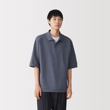 紳士　乾きやすい洗えるニット半袖ポロ