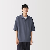 紳士　乾きやすい洗えるニット半袖ポロ