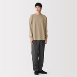 紳士　乾きやすい洗えるニット長袖Ｔシャツ