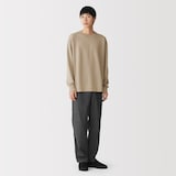 紳士　乾きやすい洗えるニット長袖Ｔシャツ
