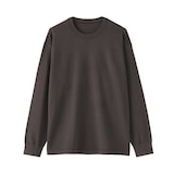 紳士　乾きやすい洗えるニット長袖Ｔシャツ