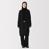 婦人　リャマ混ローゲージロングカーディガン