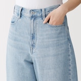 婦人　木の実から作ったカポック混　デニムコクーンパンツ