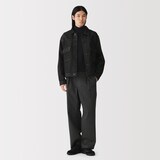 紳士　首のチクチクを抑えたハイネックセーター