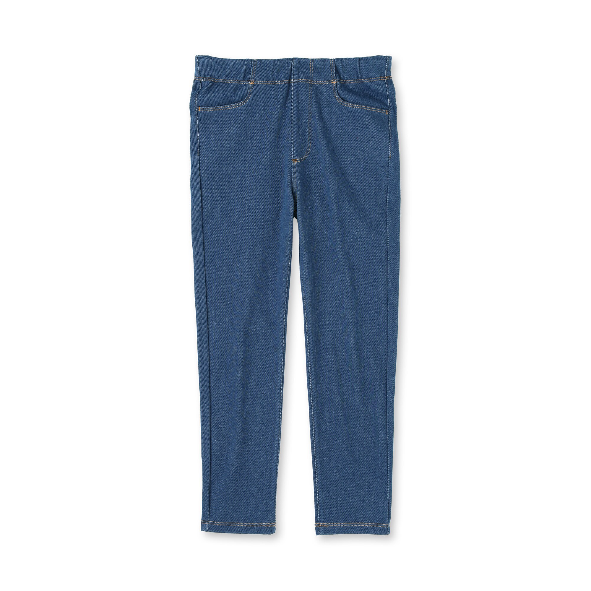 キッズ　ジャージーストレッチデニム調レギンスパンツ