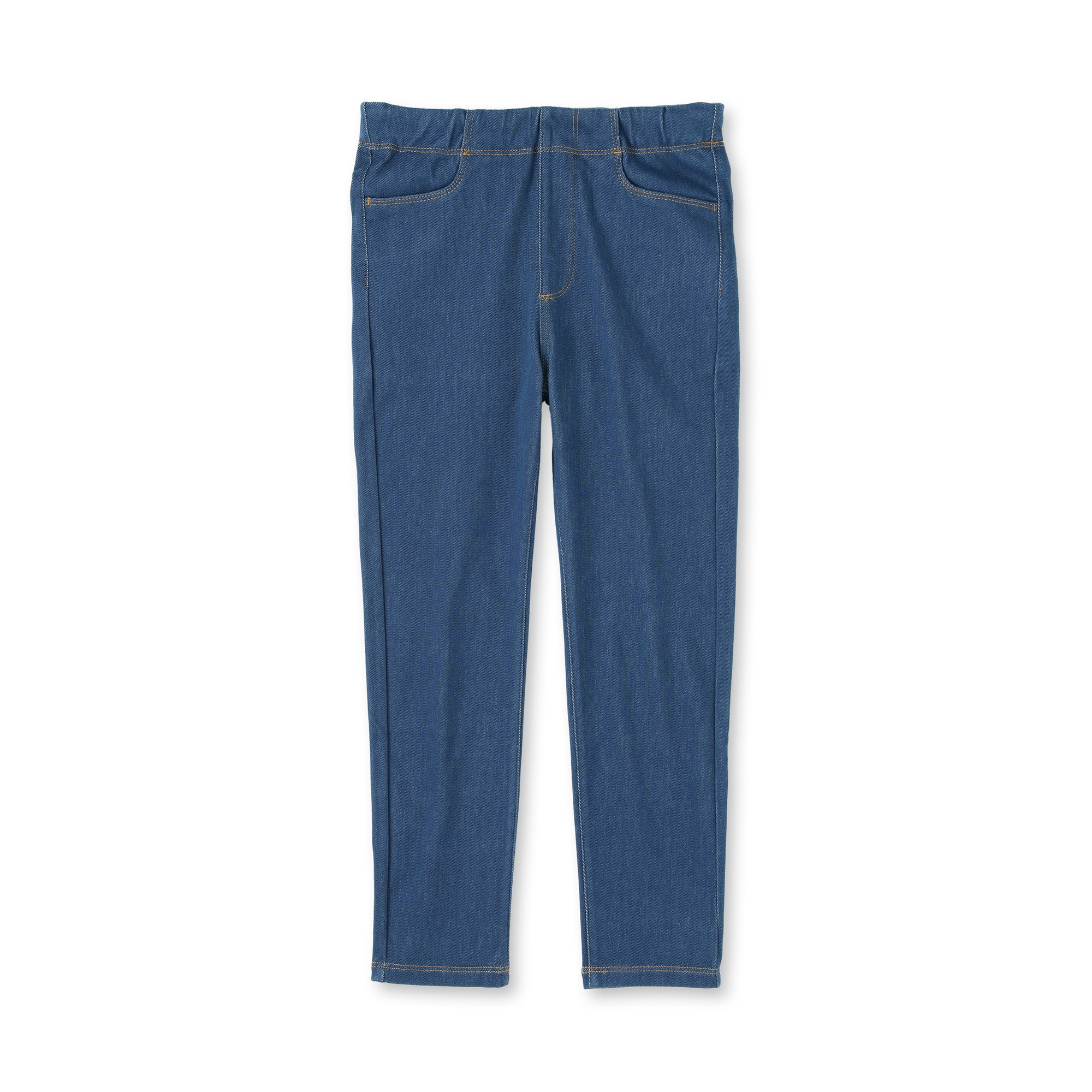 キッズ　ジャージーストレッチデニム調レギンスパンツ