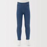 キッズ　ジャージーストレッチデニム調レギンスパンツ