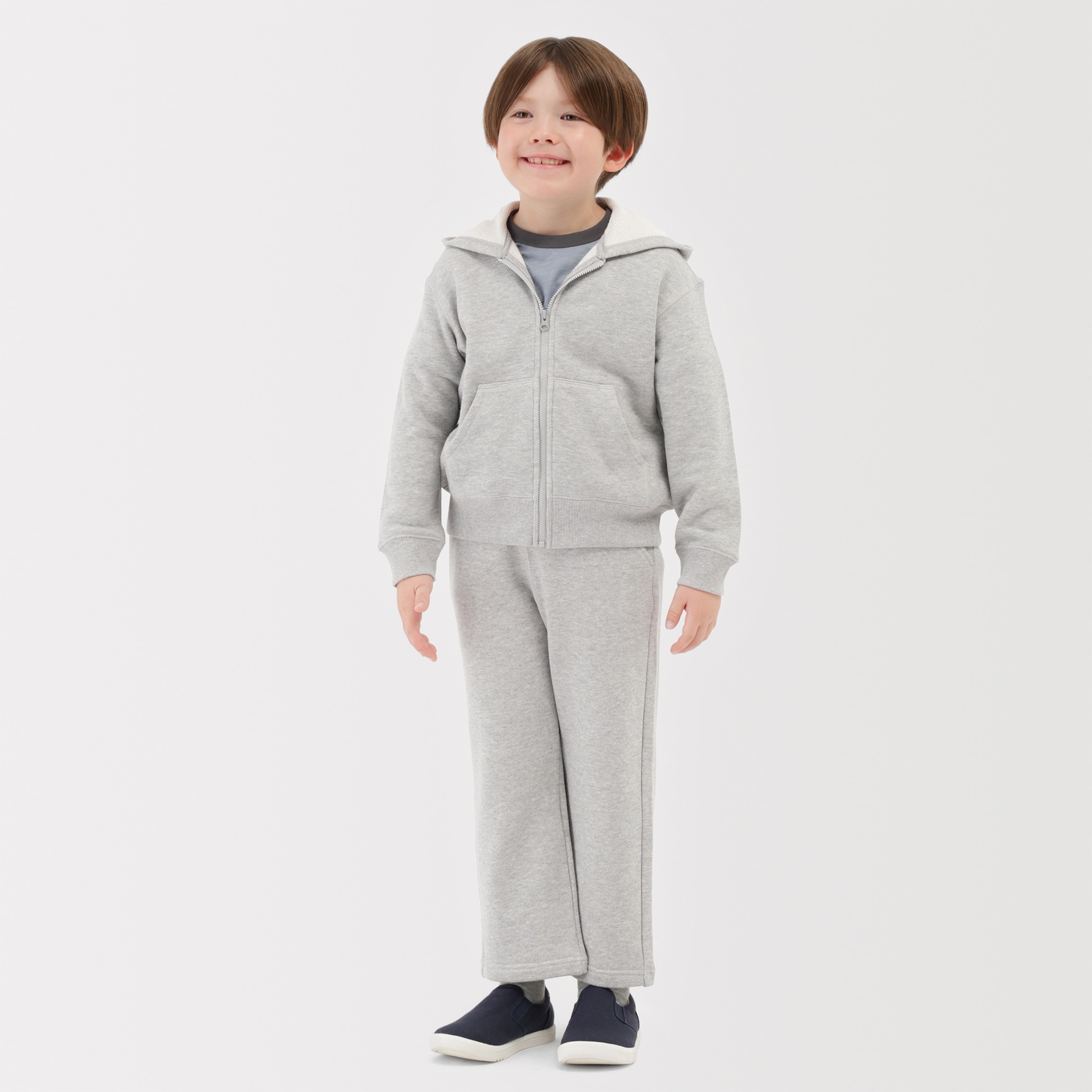 キッズ　裏毛スウェットワイドパンツ