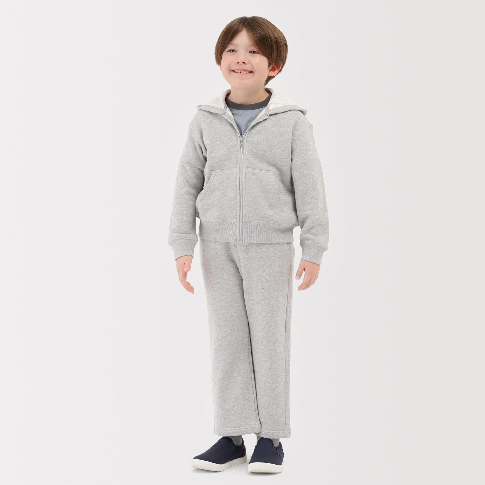 キッズ　裏毛スウェットワイドパンツ