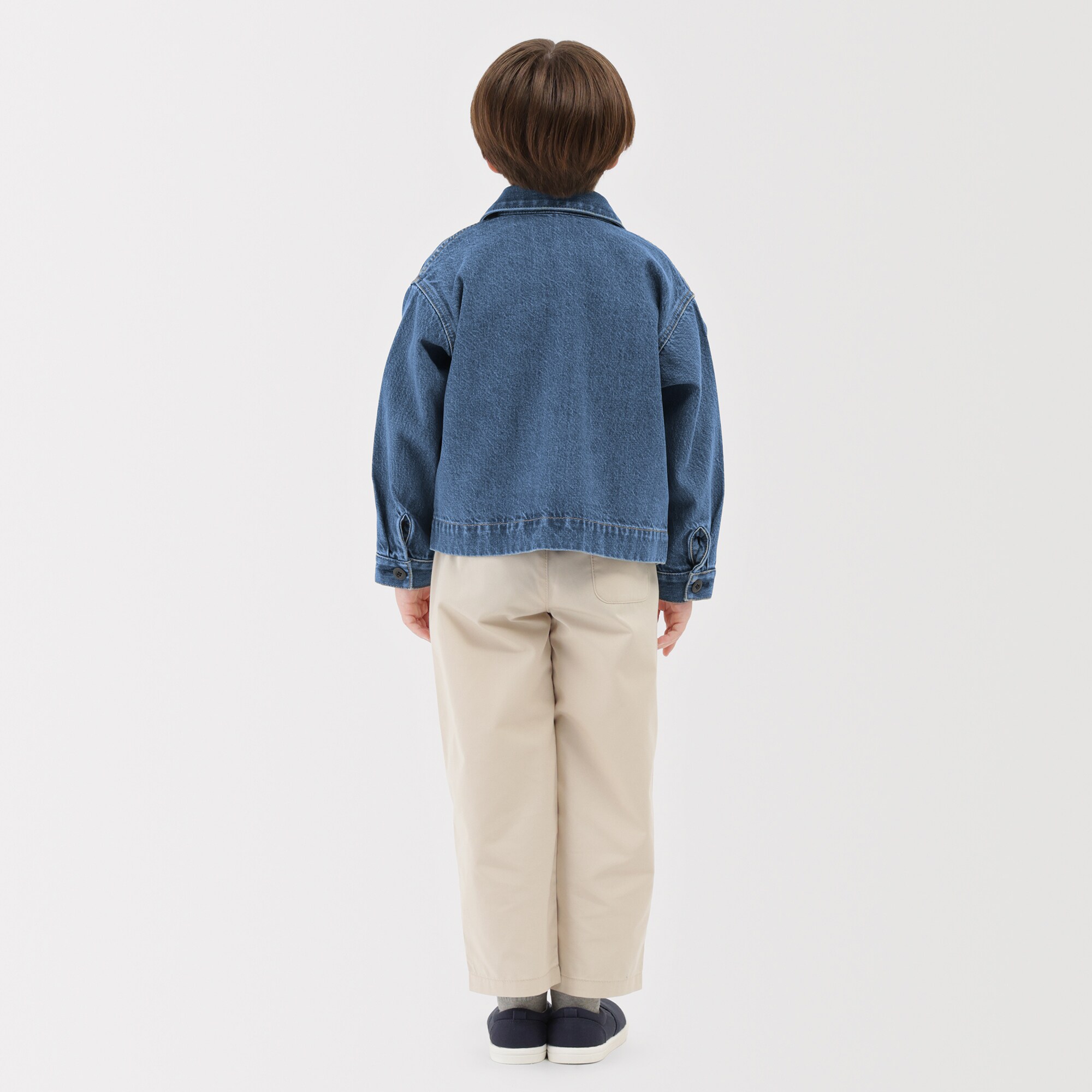 キッズ　木の実から作ったカポック混デニムジャケット