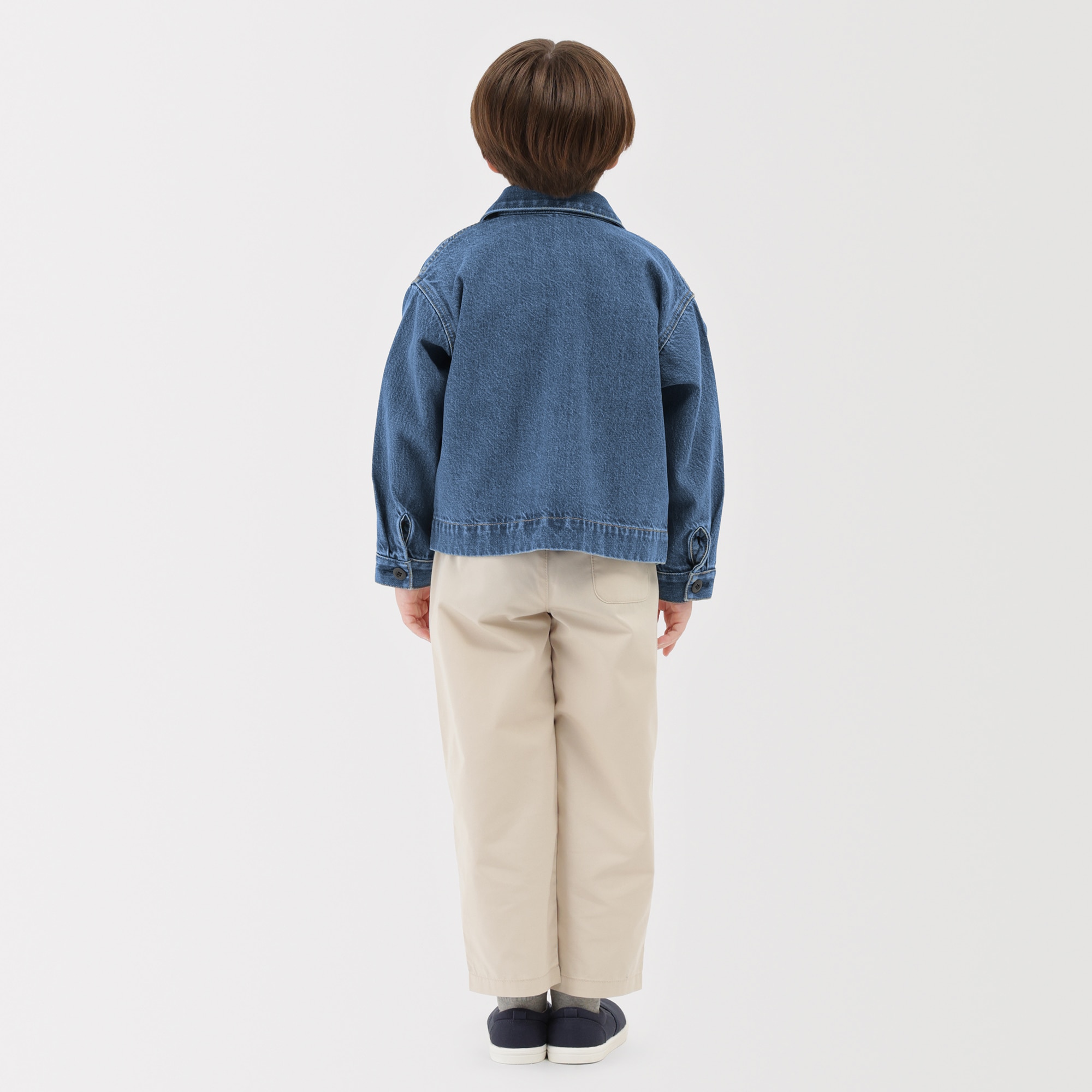 キッズ　木の実から作ったカポック混デニムジャケット