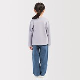 キッズ　木の実から作ったカポック混デニムコクーンパンツ