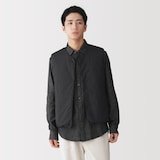 紳士　軽量ダウンポケッタブルノーカラーベスト