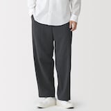 紳士　風を通す　ワイドストレートパンツ