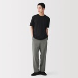 紳士　風を通す　ワイドストレートパンツ