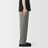 紳士　風を通す　ワイドストレートパンツ