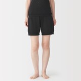 婦人　コットン透かし編みニット　ショートパンツ