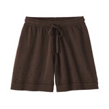 婦人　コットン透かし編みニット　ショートパンツ