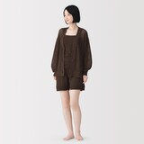 婦人　コットン透かし編みニット　ショートパンツ