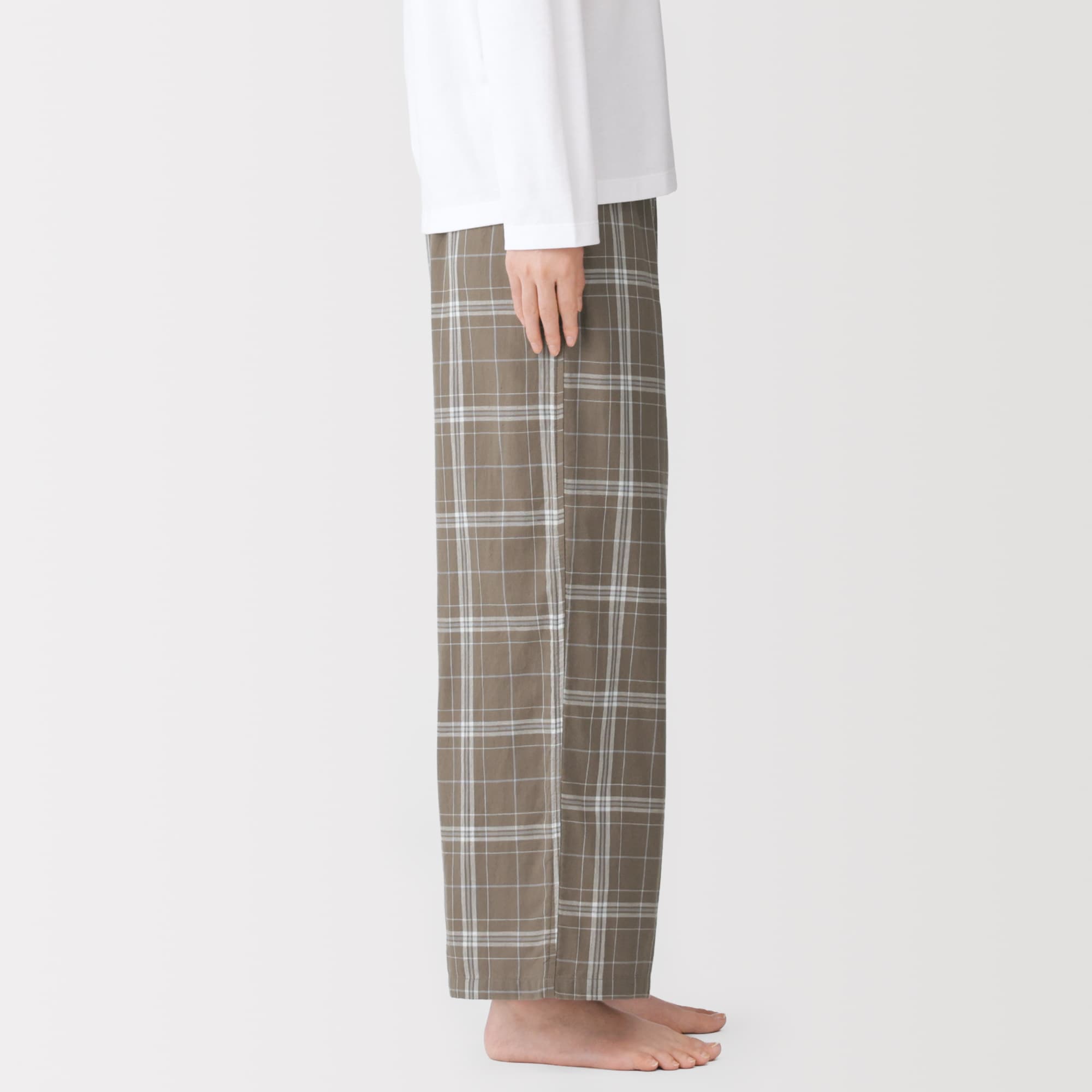 婦人　二重ガーゼ　ルームロングパンツ