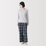 婦人　二重ガーゼ　ルームロングパンツ