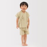 ベビー　コットンドビー織りチェック　甚平
