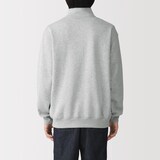 紳士　裏起毛スウェットハーフジッププルオーバー