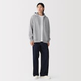 紳士　裏起毛スウェットフルジップパーカ