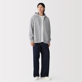 紳士　裏起毛スウェットフルジップパーカ