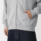 紳士　裏起毛スウェットフルジップパーカ