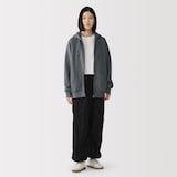 紳士　裏起毛スウェットフルジップパーカ