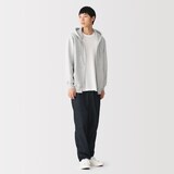紳士　裏起毛スウェットフルジップパーカ