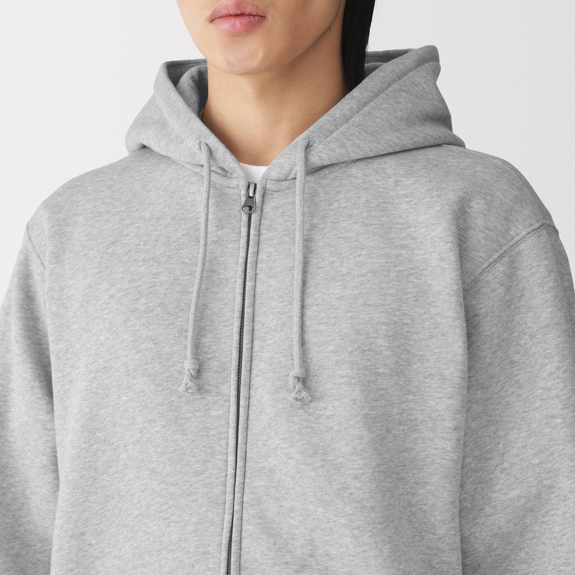 紳士　裏起毛スウェットフルジップパーカ
