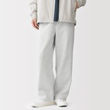 紳士　裏起毛スウェットワイドパンツ