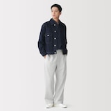 紳士　裏起毛スウェットワイドパンツ